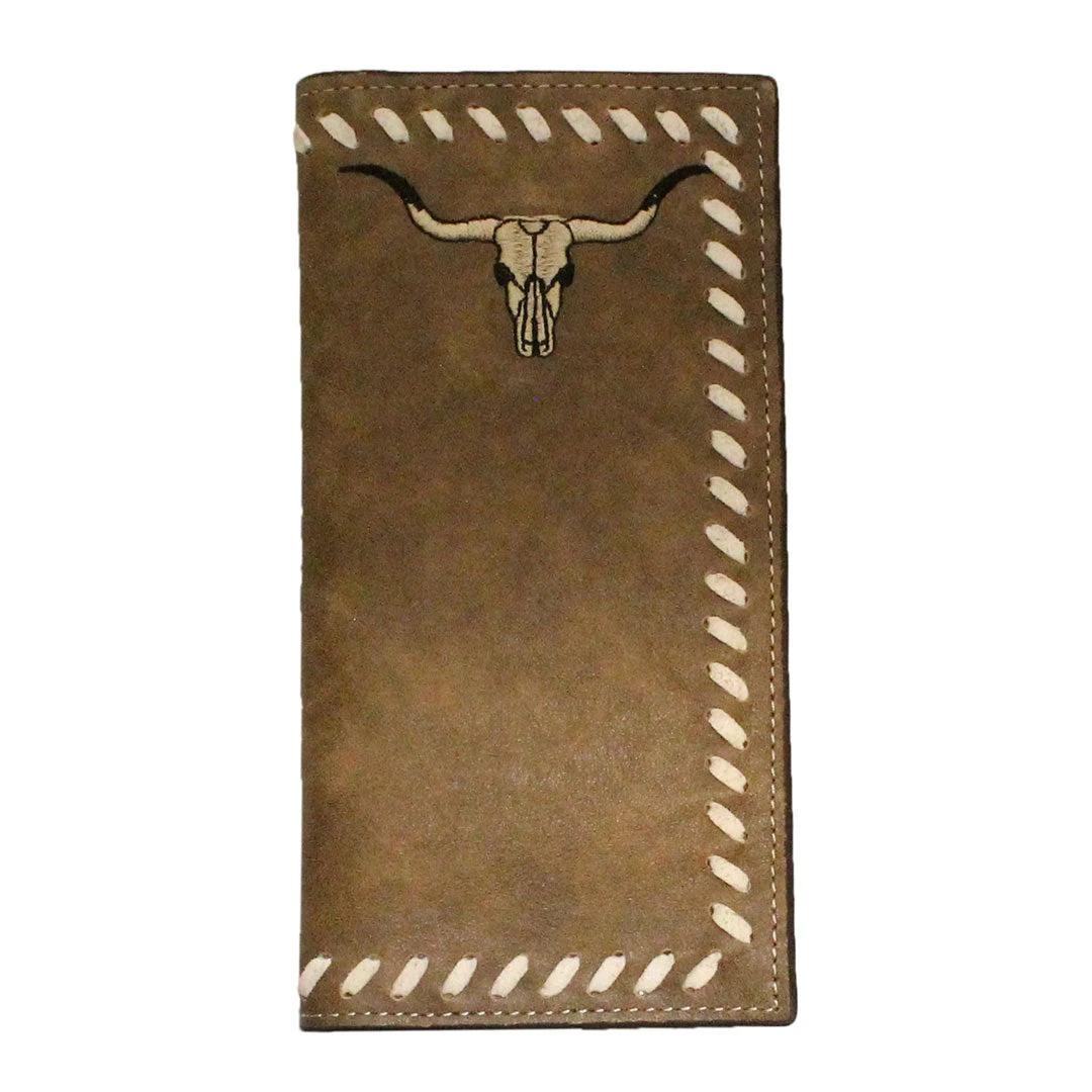 Twisted X Men's Embroidered Longhorn Rodeo Wallet 1 Twisted X Men's Embroidered Longhorn Rodeo Wallet