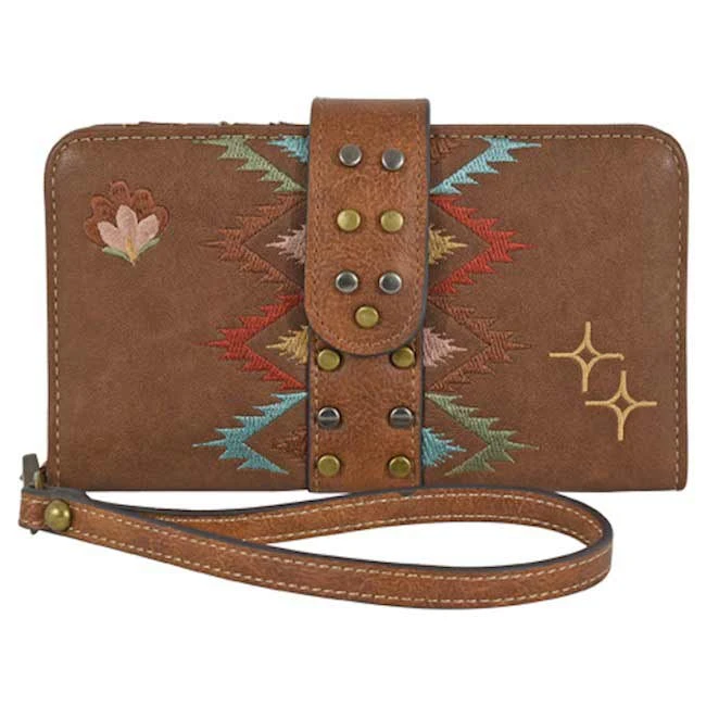 Catchfly Embroidered Wristlet Wallet 1 Catchfly Embroidered Wristlet Wallet