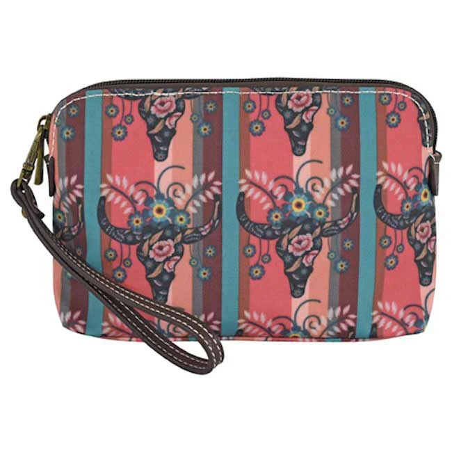 Catchfly Floral Steer Head Essentials Pouch 1 Catchfly Floral Steer Head Essentials Pouch