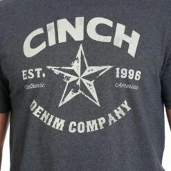 Cinch Men's Denim Company Graphic T-Shirt -Western Cowboy Equipment Store cinch men s denim company graphic t shirt