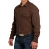 Cinch Men's Modern Fit Weave Print Snap Shirt