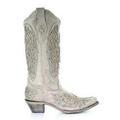 Corral Women's Angela Western Wedding Cowgirl Boots 11 Corral Women's Angela Western Wedding Cowgirl Boots -Western Cowboy Equipment Store corral angela cross wing western wedding cowgirl boot