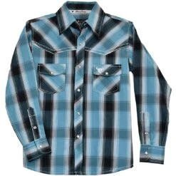 Cowboy Hardware Toddler Boys' Plaid Snap Shirt