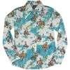 Cruel Denim Girls' Cowgirl Print Snap Shirt