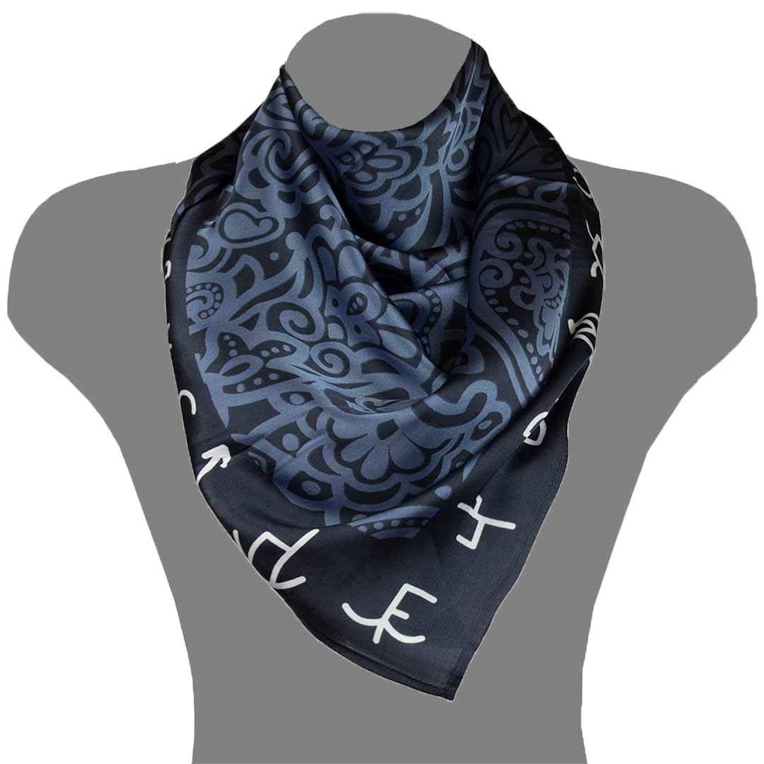 Cruel Denim Large Paisley Print Wild Rag 1 Cruel Denim Large Paisley Print Wild Rag