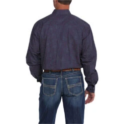 Cinch Navy, White & Red Geometric Print Mens Shirt 6 Cinch Navy, White & Red Geometric Print Mens Shirt -Western Cowboy Equipment Store e20e9cb7ff1148e48c356059e7e5859c