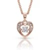 Montana Silversmiths Women's Rhinestone Heart Necklace
