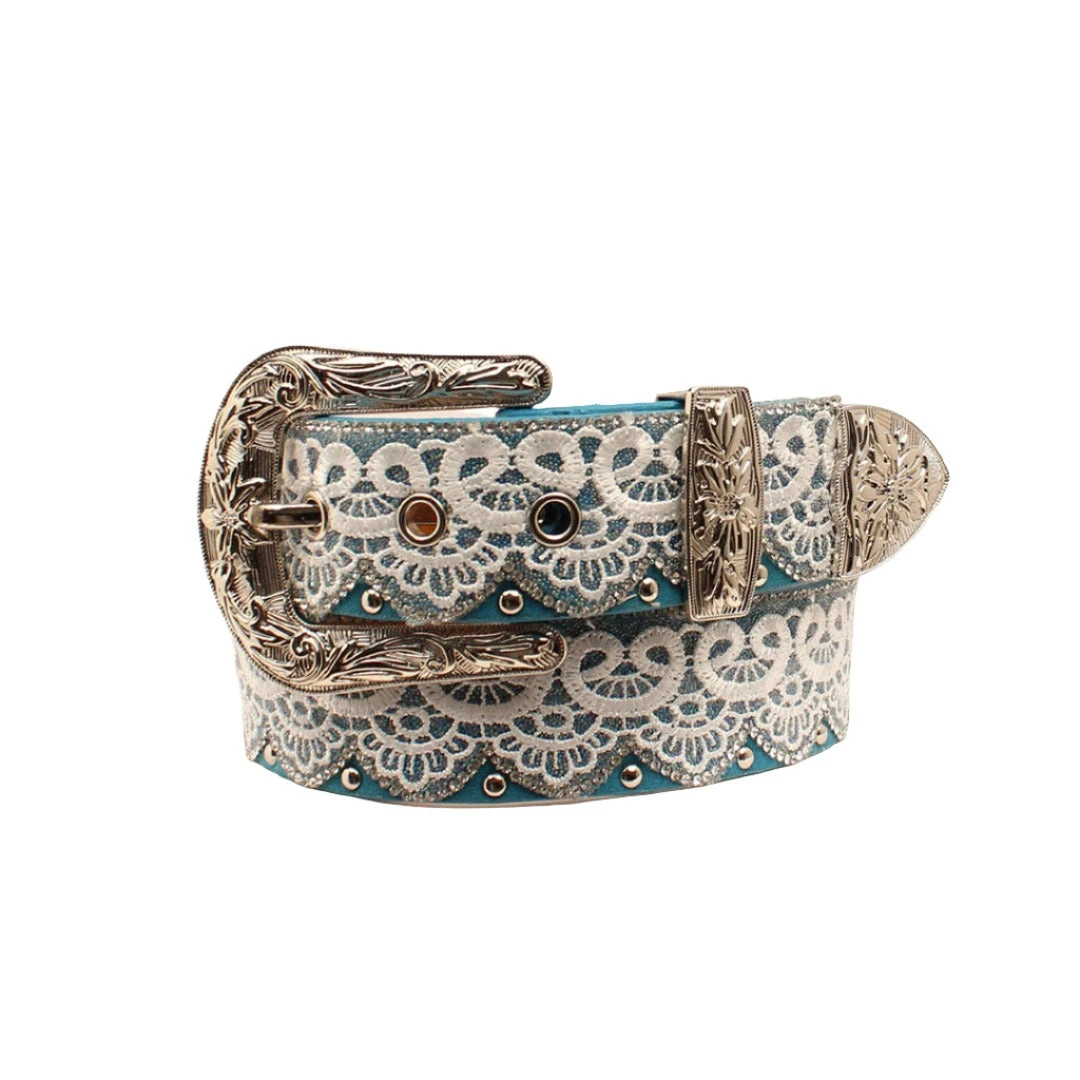 Angel Ranch Turquoise Lace Belt 1 Angel Ranch Turquoise Lace Belt