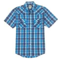 Ely Cattleman Men's Plaid Short Sleeve Shirt