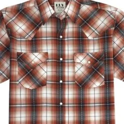 Ely Cattleman Men's Plaid Snap Shirt 7 Ely Cattleman Men's Plaid Snap Shirt -Western Cowboy Equipment Store ely cattleman men s plaid snap shirt
