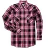 Ely Cattleman Men's Windowpane Plaid Snap Shirt