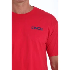 Cinch Classic Crew Neck Logo Red Tee -Western Cowboy Equipment Store f73c15333f336b43889ba96c1f3819e3