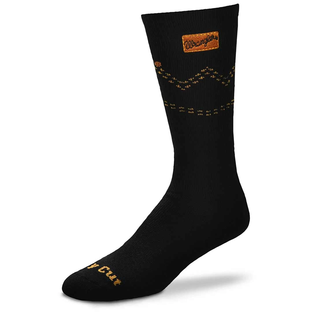 For Bare Feet Wrangler Unisex Patch Crew Socks 1 For Bare Feet Wrangler Unisex Patch Crew Socks
