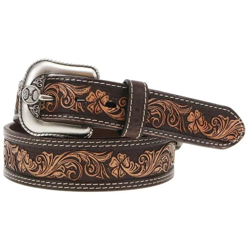 Hooey Brands Men's Midnight Classic Leather Belt 1 Hooey Brands Men's Midnight Classic Leather Belt