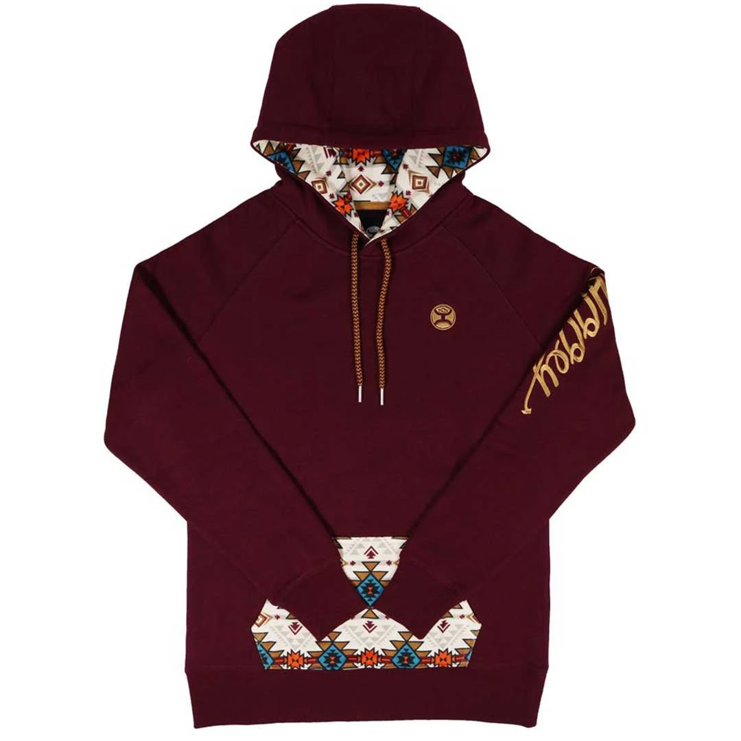 Hooey Women's Monterrey Aztec Pocket Pullover Hoodie 1 Hooey Women's Monterrey Aztec Pocket Pullover Hoodie