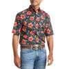Ariat Men's Tylen Stretch Classic Fit Button-Down Short Sleeve Shirt