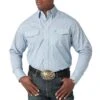 Wrangler Men's George Strait Troubadour Diamond Print Snap Shirt