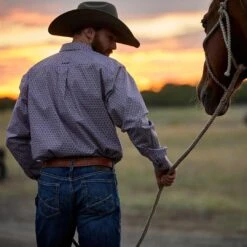 Ariat Men's Pro Series Demetri Classic Fit Button-Down Shirt -Western Cowboy Equipment Store img15327 ariat men s pro series demetri classic fit button down shirt