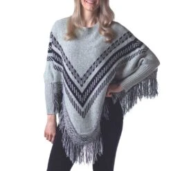 Papa Fashions Women's Kendra Poncho Sweater