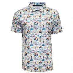Hooey Brands Men's Weekender Cowboy Print Polo