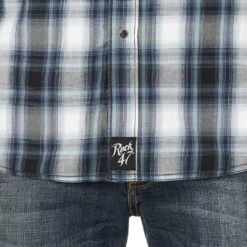 Wrangler Men's Rock 47 Embroidered Plaid Snap Shirt -Western Cowboy Equipment Store img16087 wrangler men s rock 47 embroidered plaid snap shirt