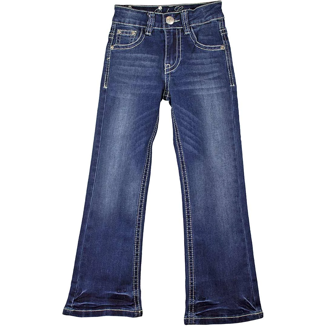Rodeo Girl Girls' Embellished Bootcut Jeans 2 Rodeo Girl Girls' Embellished Bootcut Jeans - Image 2