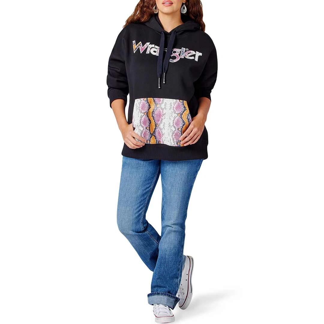 Wrangler Women's Retro Snake Print Hoodie 5 Wrangler Women's Retro Snake Print Hoodie - Image 5