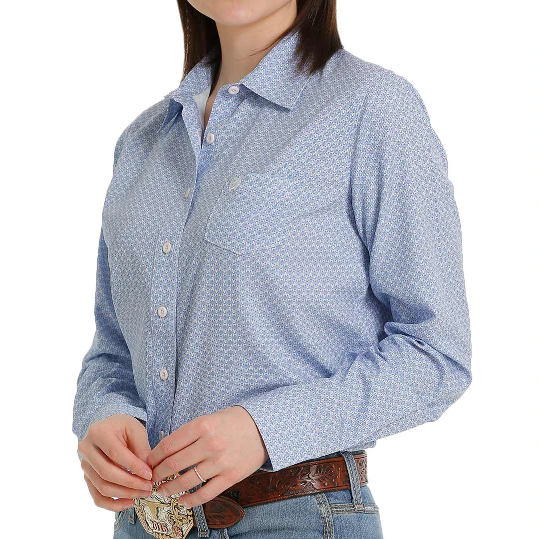 Cinch Women's ArenaFlex Geometric Print Button-Down Shirt 2 Cinch Women's ArenaFlex Geometric Print Button-Down Shirt - Image 2