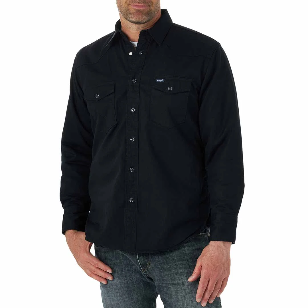 Wrangler Men's Flannel Lined Work Shirt 2 Wrangler Men's Flannel Lined Work Shirt - Image 2