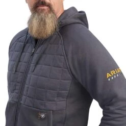 Ariat Men's Rebar Regulator Full Zip Hoodie -Western Cowboy Equipment Store img21609 ariat men s rebar regulator full zip hoodie