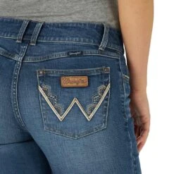 Wrangler Women's Retro Mae Aztec Pocket Bootcut Jeans -Western Cowboy Equipment Store img22766 wrangler women s retro mae aztec pocket bootcut jeans