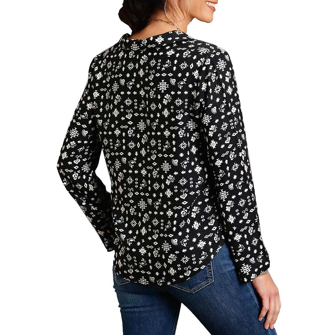 Stetson Women's Southwest Print Blouse 2 Stetson Women's Southwest Print Blouse - Image 2