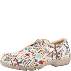 Roper Women's Aztec Canvas Chukka Slip-On Shoes