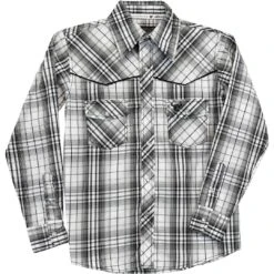Cowboy Hardware Boys' Plaid Snap Shirt