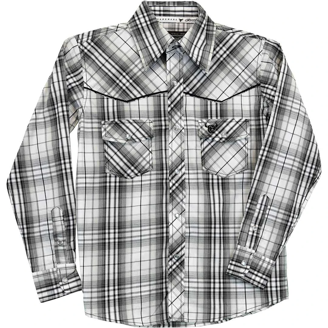 Cowboy Hardware Boys' Plaid Snap Shirt 1 Cowboy Hardware Boys' Plaid Snap Shirt