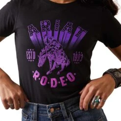 Ariat Women's Vintage Rodeo T-Shirt -Western Cowboy Equipment Store img25430 ariat women s vintage rodeo t shirt