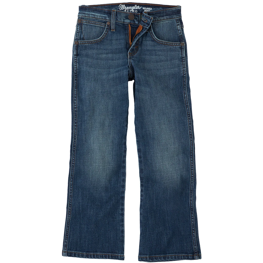 Wrangler Toddler Boys' Retro Relaxed Fit Bootcut Jeans 2 Wrangler Toddler Boys' Retro Relaxed Fit Bootcut Jeans - Image 2