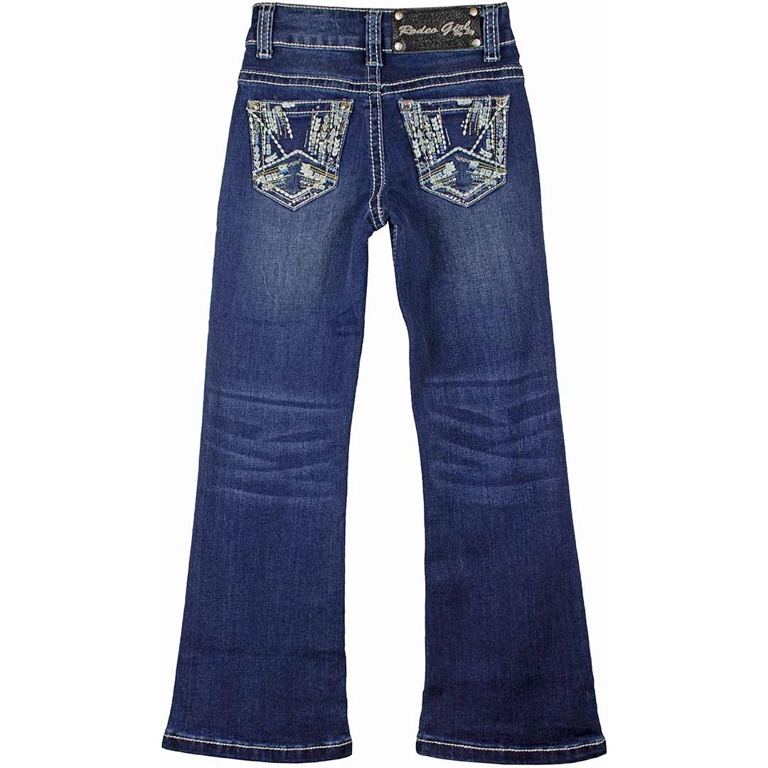 Rodeo Girl Girls' Embellished Bootcut Jeans 1 Rodeo Girl Girls' Embellished Bootcut Jeans