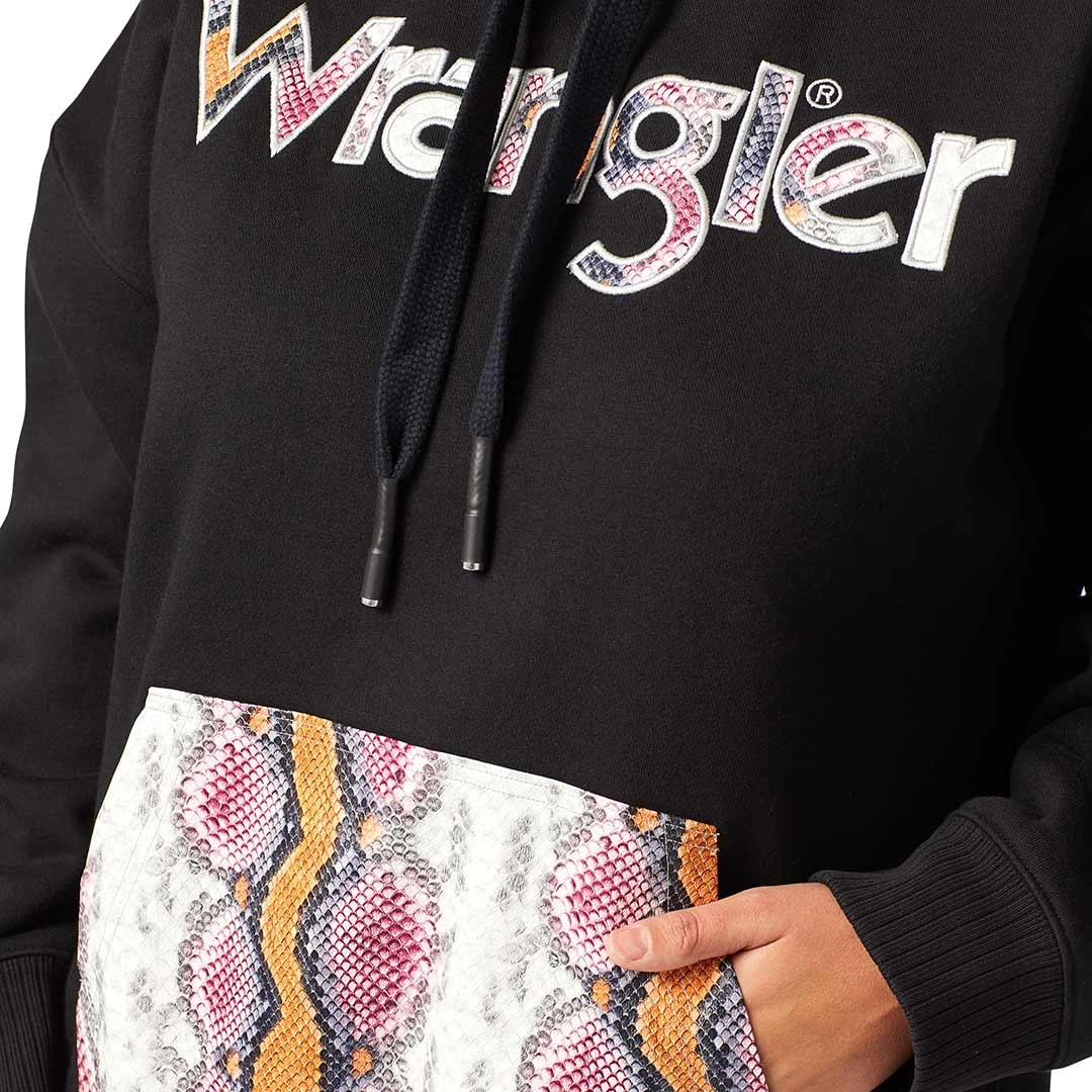 Wrangler Women's Retro Snake Print Hoodie 3 Wrangler Women's Retro Snake Print Hoodie - Image 3