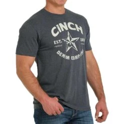 Cinch Men's Denim Company Graphic T-Shirt -Western Cowboy Equipment Store img29060 cinch men s denim company graphic t shirt