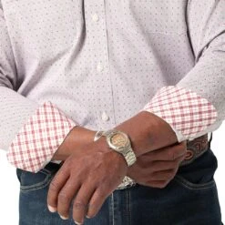 Wrangler Men's George Strait Diamond Print Button-Down Shirt -Western Cowboy Equipment Store img29138 wrangler men s george strait diamond print button down shirt