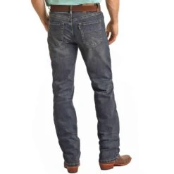 Rock & Roll Denim Men's Hooey Double Barrel Straight Leg Jeans
