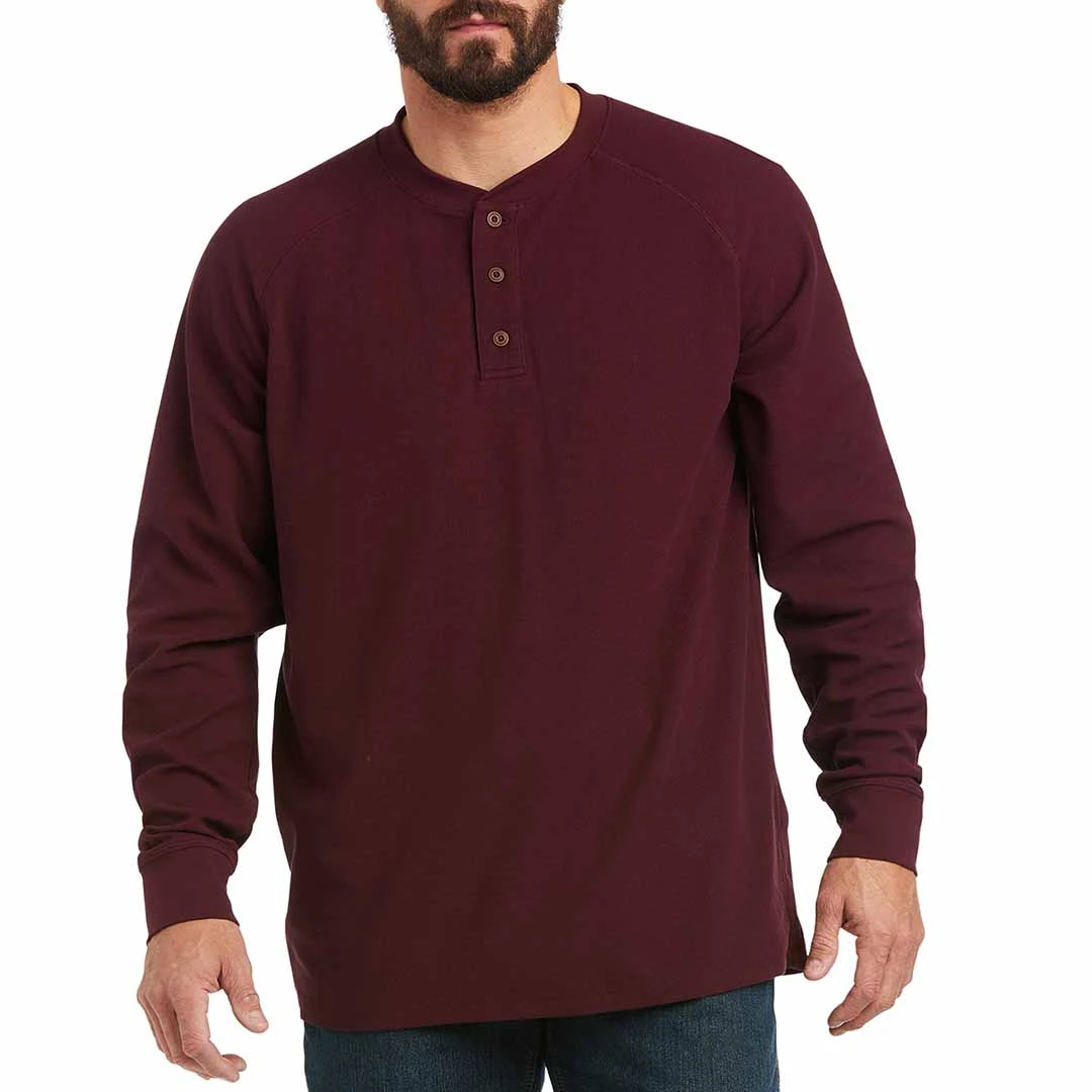 Ariat' Rebar Men's Thermal Work Henley T-Shirt 3 Ariat' Rebar Men's Thermal Work Henley T-Shirt - Image 3