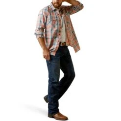 Ariat Men's Hantioch Retro Fit Snap Shirt -Western Cowboy Equipment Store img30273 ariat men s hantioch retro fit snap shirt