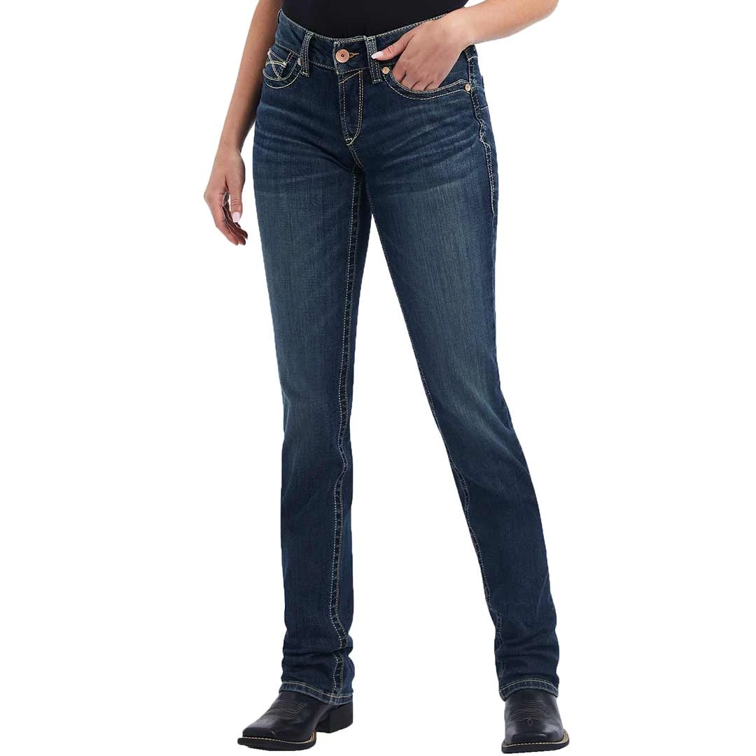 Ariat Women's R.E.A.L. Freesia Straight Leg Jeans 2 Ariat Women's R.E.A.L. Freesia Straight Leg Jeans - Image 2