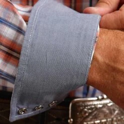 Stetson Men's Plaid Print Snap Shirt -Western Cowboy Equipment Store img30789 stetson men s plaid print snap shirt