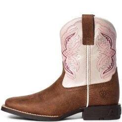 Ariat Youth Girls' Double Kicker Cowgirl Boots -Western Cowboy Equipment Store img30796 ariat youth girls double kicker cowgirl boots