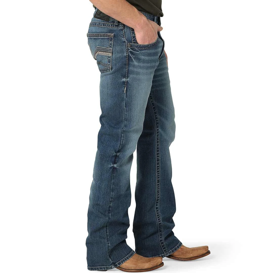 Wrangler Men's Rock 47 Slim Fit Bootcut Jeans 2 Wrangler Men's Rock 47 Slim Fit Bootcut Jeans - Image 2