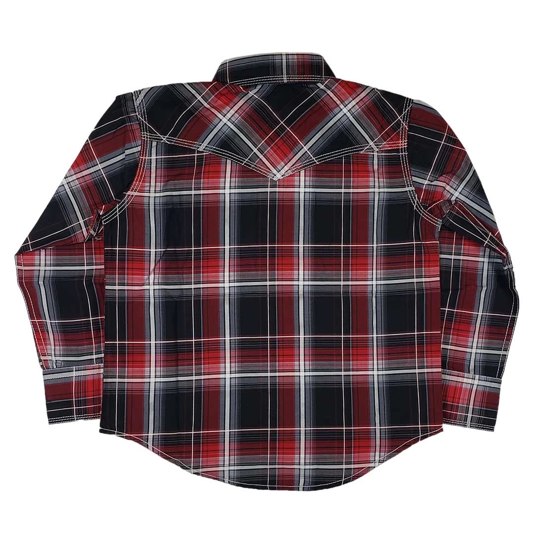 Cowboy Collection Boys' Plaid Snap Shirt 2 Cowboy Collection Boys' Plaid Snap Shirt - Image 2