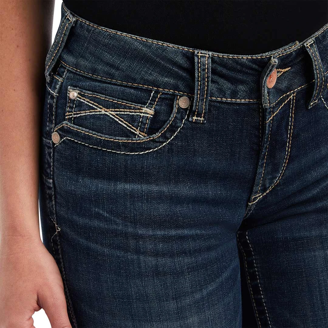 Ariat Women's R.E.A.L. Freesia Straight Leg Jeans 4 Ariat Women's R.E.A.L. Freesia Straight Leg Jeans - Image 4